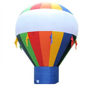 20 Foot Tall Hot Air Shaped Multi-Color Cold Air Balloon Image